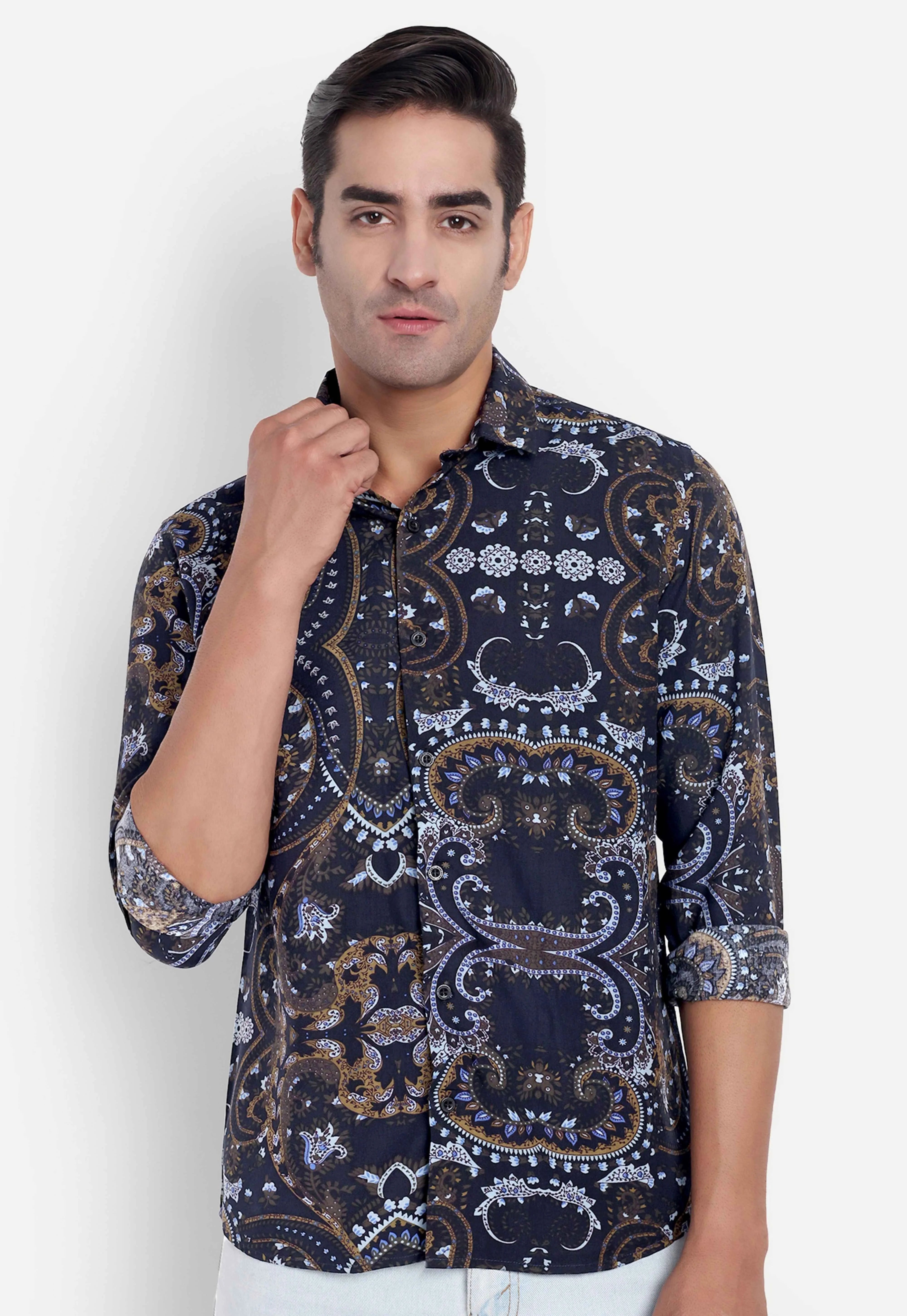 Blue Eclipse Full Sleeve Shirt